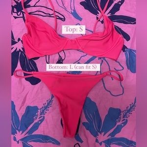 Benoa Hot Pink Bikini Set